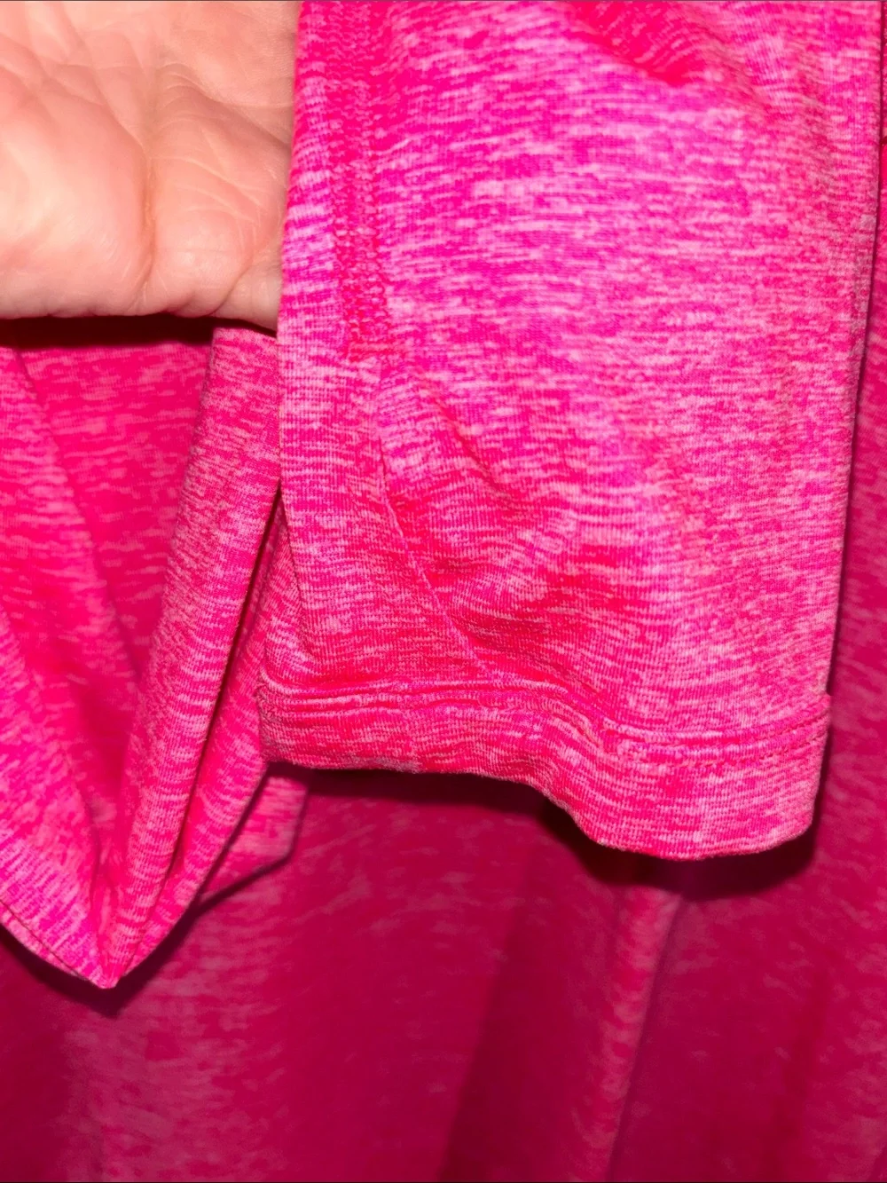 Nike Women's Hot Pink Dri-FIT Half-Zip Pullover (size medium)